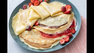 Perfectly Easy Crepes  Breakfast Recipes  Weelicious [upl. by Cissie]