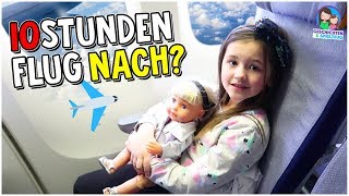 10 Stunden Flug Ava fliegt nach Amerika 🇺🇸 ✈️ Geschichten und Spielzeug [upl. by Dehsar490]