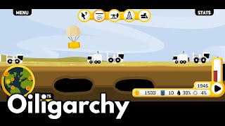 Oiligarchy Flash Game Playthrough  Conquering the World Through Oil Exploitation [upl. by Yras]