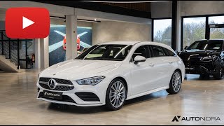 MercedesBenz CLA 180 Shooting Brake AMG Line in Polarweiß [upl. by Nhguavad]