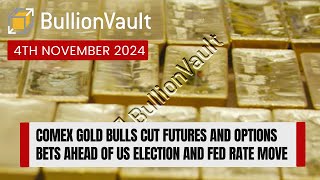 Comex Gold Bulls Cut Futures and Options Bets Ahead of US Election and Fed Rate Move [upl. by Darin]