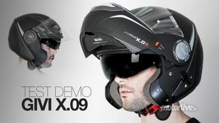 TEST DEMO  Givi X09 jet et modulable 3 en 1 [upl. by Yanahs]