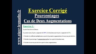 Calcul Coefficient Multiplicateur et Valeur Après Deux Augmentations [upl. by Morentz]