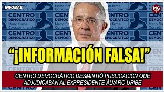 “¡INFORMACIÓN FALSA” 🔵 CD desmintió publicación que adjudicaban al expresidente Álvaro Uribe [upl. by Klement]