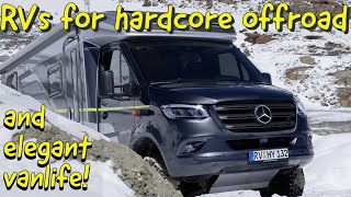 Hymer 4x4 CrossOver RVs for hard core offroading and elegant vanlife [upl. by Jewelle]