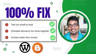 Fix Text Too Small To Read  Clickable Elements Too Close TogetherGoogle Search Console Tutorial [upl. by Ahsiad]