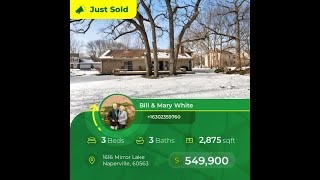 Just Sold this listing Address 1616 Mirror Lake Naperville IL 60563 [upl. by Asilim415]