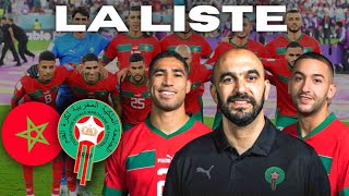 🇲🇦LA LISTE DU MAROC POUR LA CAN 2024 [upl. by Haliled]