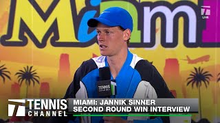 Jannik Sinner Shares Some Wisdom  Miami 2R [upl. by Ramiah]