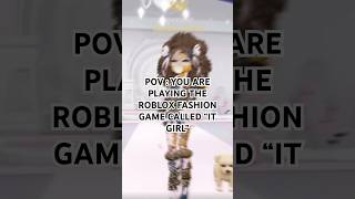 IT GIRL CLOTHES ARE REALLY GOOD roblox itgirlroblox itgirl [upl. by Yrehcaz]