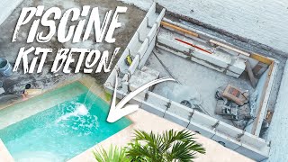 CE KIT BÉTON POUR CONSTRUIRE LA PISCINE EST RÉVOLUTIONNAIRE part 1  EP74 [upl. by Horn]