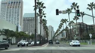 San Diego Airport Car Rental Driving Directions from Airport to Downtown [upl. by Yblehs]