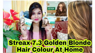 STREAX Golden Blonde 73 Hair ColourReview amp DemoHow To Do Hair Colour At HomeSHOTS BY SNIGDHA [upl. by Netty]