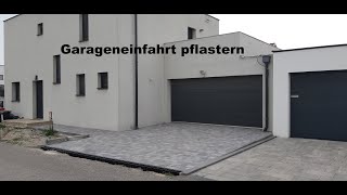 Garageneinfahrt Pflastern  Pflastersteine verlegen [upl. by Ardnasirk543]