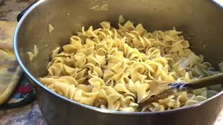 COMFORTING MEAL MADE WITH BUTTERED NOODLES createwithlinda whatsfordinner [upl. by Hsekar755]