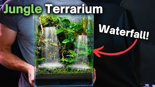 How To Make a Jungle Terrarium With a Flowing Waterfall Step by Step Guide [upl. by Eckart]