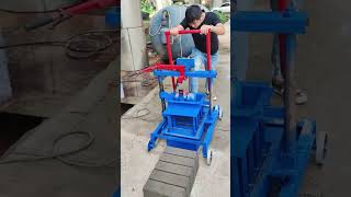 small moving block making machine to make concrete bricks [upl. by Mildred]