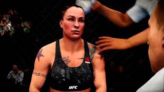 EA Sports UFC 3 Gameplay Raquel Pennington vs Sara McMann [upl. by Nnaarual]