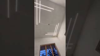 profile light fitting work profilelight electrician interiordesign ceiling ceilinglights led [upl. by Coryden]