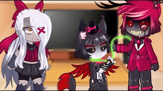 Hazbin Hotel React To Alastor  Gacha React [upl. by Nairrod]