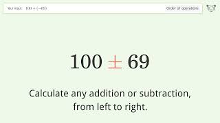 Master Order of Operations Solve 10069 Step by Step [upl. by Lello]