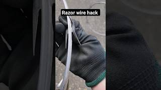 Razor Wire Hack shorts [upl. by Mars]