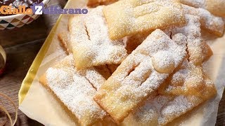 Chiacchiere di Carnevale Frappe bugie crostoli  Ricetta in 1 minuto [upl. by Idner159]