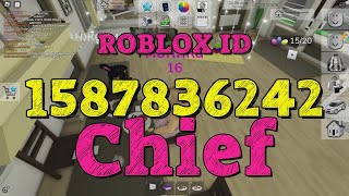 CHIEF Roblox Song Codes [upl. by Acinoj]