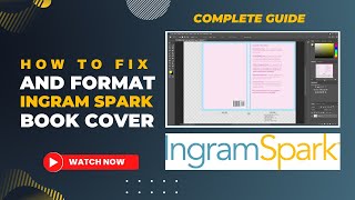 How to fix Ingram Spark Cover  How to Use the Ingram Spark Generated Cover File  Urduhindi 2023 [upl. by Orlando506]