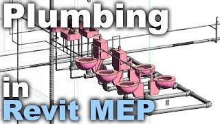 Plumbing in Revit MEP Beginner Tutorial [upl. by Pachston815]