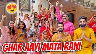 Ghar aayi Mata Rani ❤️🙏🏻 Family Vlog [upl. by Eniahpets]