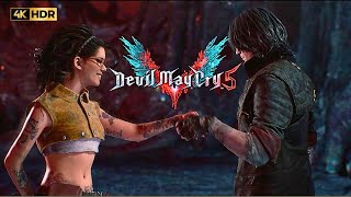 Nico Gone Crazy When Meeting Dante Full Cutscene  DEVIL MAY CRY 5 4k 60fps [upl. by Ikoek]