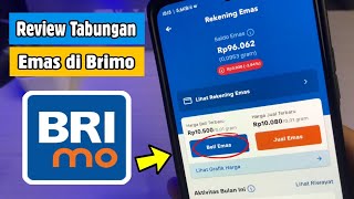 Tabungan Emas di BRImo  Bisa Beli 10 Ribu [upl. by Riamo]