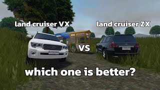 toyota land cruiser VX vs toyota land cruiser ZX review and comparison roblox cdid v16 [upl. by Heshum302]