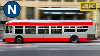 San Francisco Muni Metro N Judah Shuttle Ocean Beach to Church Portal New Flyer XDE40 4K Bus Ride [upl. by Eliades405]