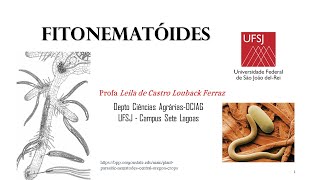 Nematoides Fitopatologia UFSJ  Campus Sete Lagoas [upl. by Gladstone]