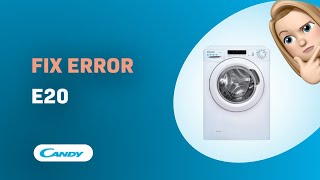 How to Fix E20 Error on Candy Smart CS 14102DE188 Washing Machine [upl. by Aenneea]