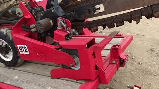 2013 Barreto Mini Trencher W Tilt Trailer  Loading Process [upl. by Rednijar]