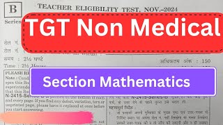 TET Non Medical answer key section Mathematics [upl. by Rowe]