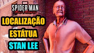 Localização da Estátua do Stan Lee em Spider man Miles Morales troféu as melhores fritas da cidade [upl. by Llerrom]