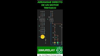 Clase 11 SIMURELAY Arranque directo de un motor trifásico [upl. by Merc490]