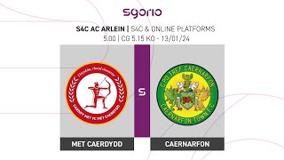 FULL MATCH  Cardiff Met v Caernarfon  JD Cymru Premier [upl. by Ayeki]