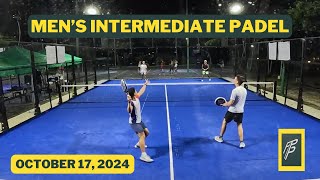 Alabang Country Club  Padel  Intermediate  Kres Nigel vs Anton Jim  Game 1  Oct 17 2024 [upl. by Dorion]