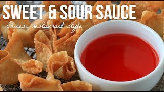 Chinese Restaurant Style Red Sweet amp Sour Sauce Recipe [upl. by Hobie]