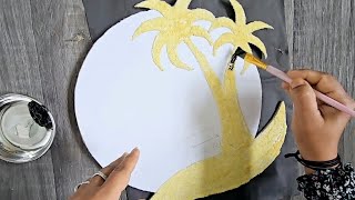 Nice wall Hanging Craft  How To Naturally Sun Craft  Cardboard Craft ideas  DIY arts and craft [upl. by Godber]