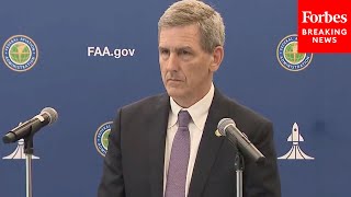 BREAKING NEWS FAA Admin Mike Whitaker Holds Press Briefing After Meeting With Boeing Executives [upl. by Rednaskela]