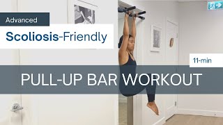 11Min ScoliosisFriendly Workout with PULLUp Bar  Strengthen YOUR Back ADVANCED [upl. by Herrod]