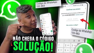 Como resolver quando WhatsApp não chega código de Confirmação [upl. by Vastha]