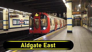 Tube Station Aldgate East  London 🇬🇧  Walkthrough 🚶 [upl. by Tarrah901]