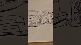 Drawing Bugatti Centodieci bugatti automobile art carphonk VirtualWinnerz [upl. by Alabaster]